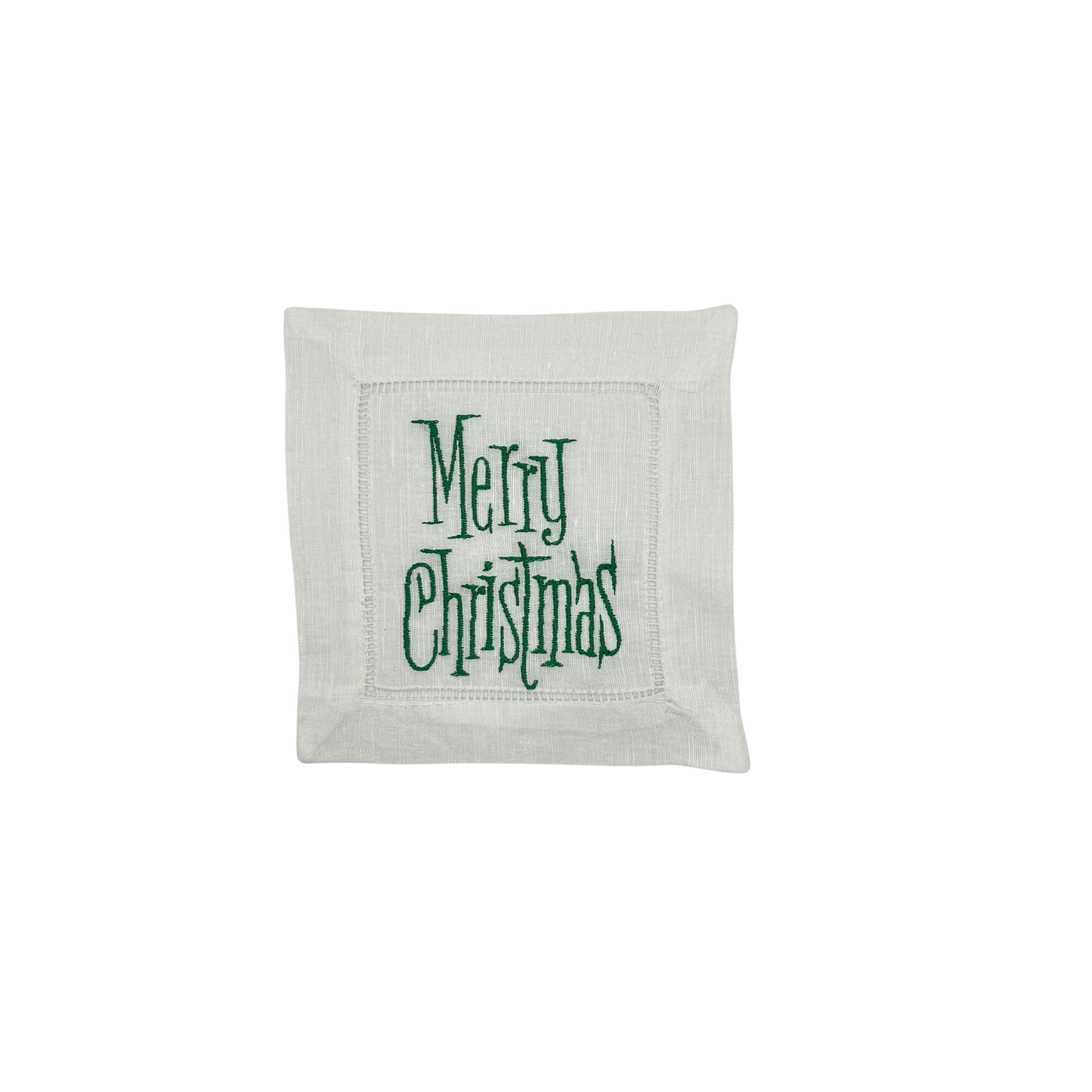 Vintage Merry Christmas Cocktail Napkin - Set of 4