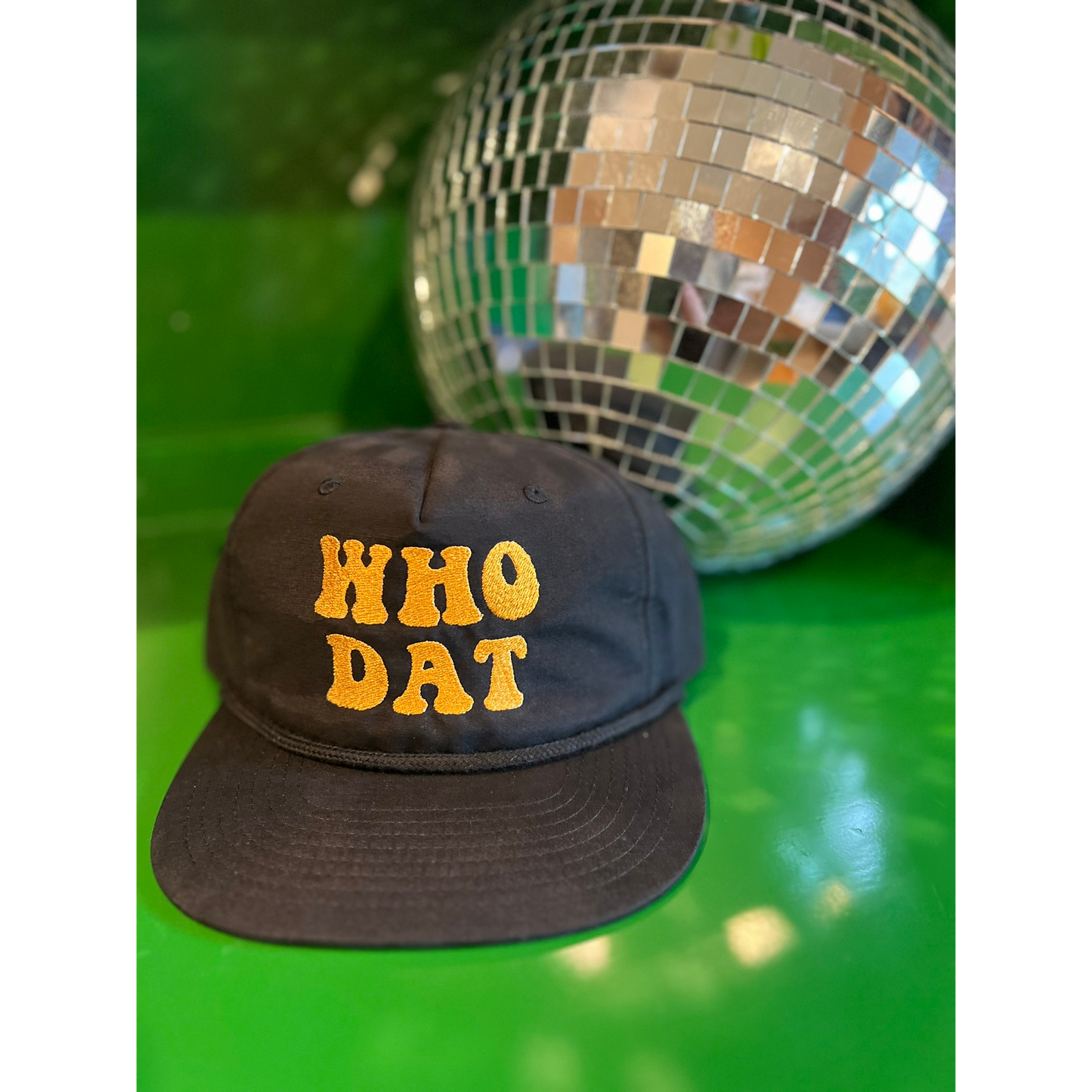 Who Dat Flat Brim Hat