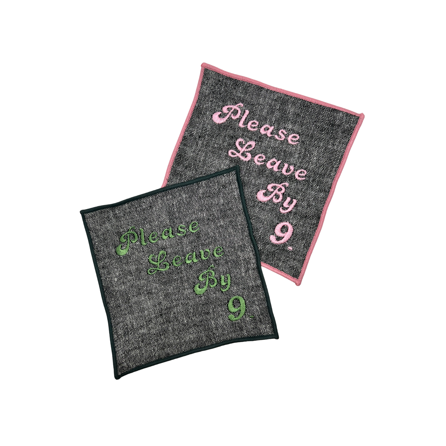Please Leave By 9 Cocktail Napkins - Set of 4