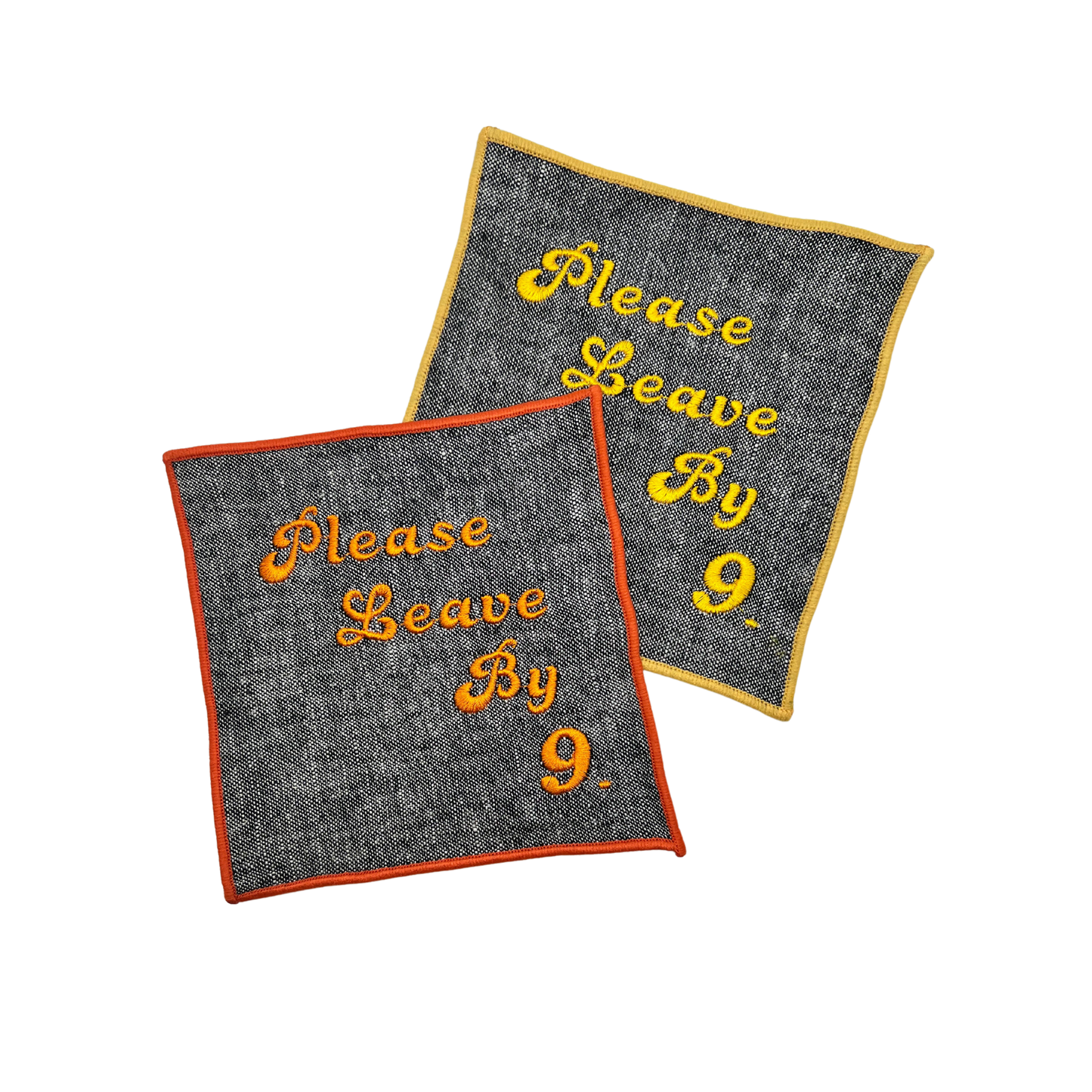 Please Leave By 9 Cocktail Napkins - Set of 4
