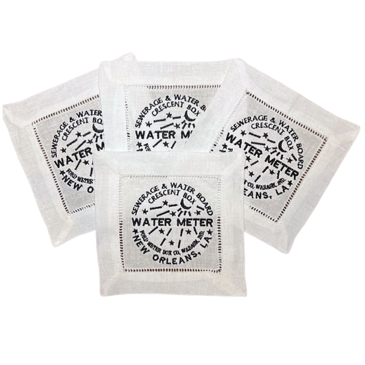 New Orleans Water Meter Cocktail Napkins - Set of 4