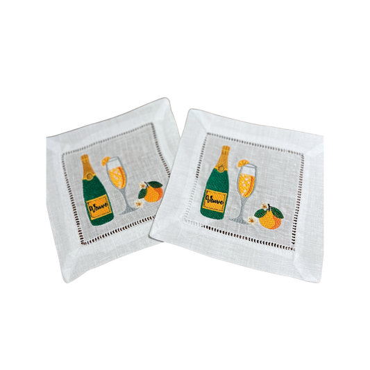 Aperol Spritz Cocktail Napkins - Set of 4