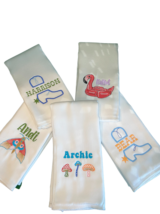 Custom Burp Cloth