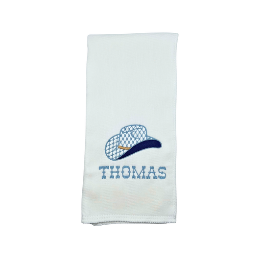 Cowboy Hat Burp Cloth