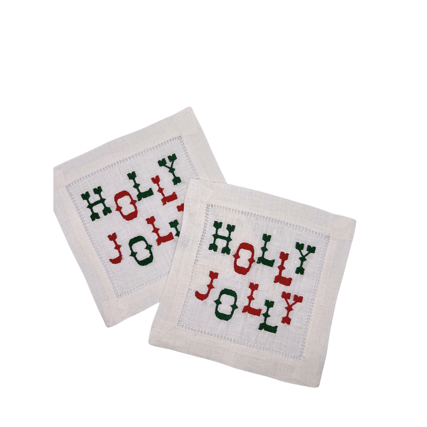 Holly Jolly Cocktail Napkins - Set of 4