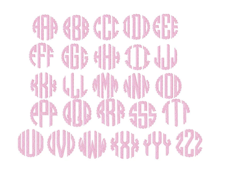 Scallop Monogram Toddler Cap